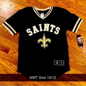 New with tags Saints football jersey size youth 10/12